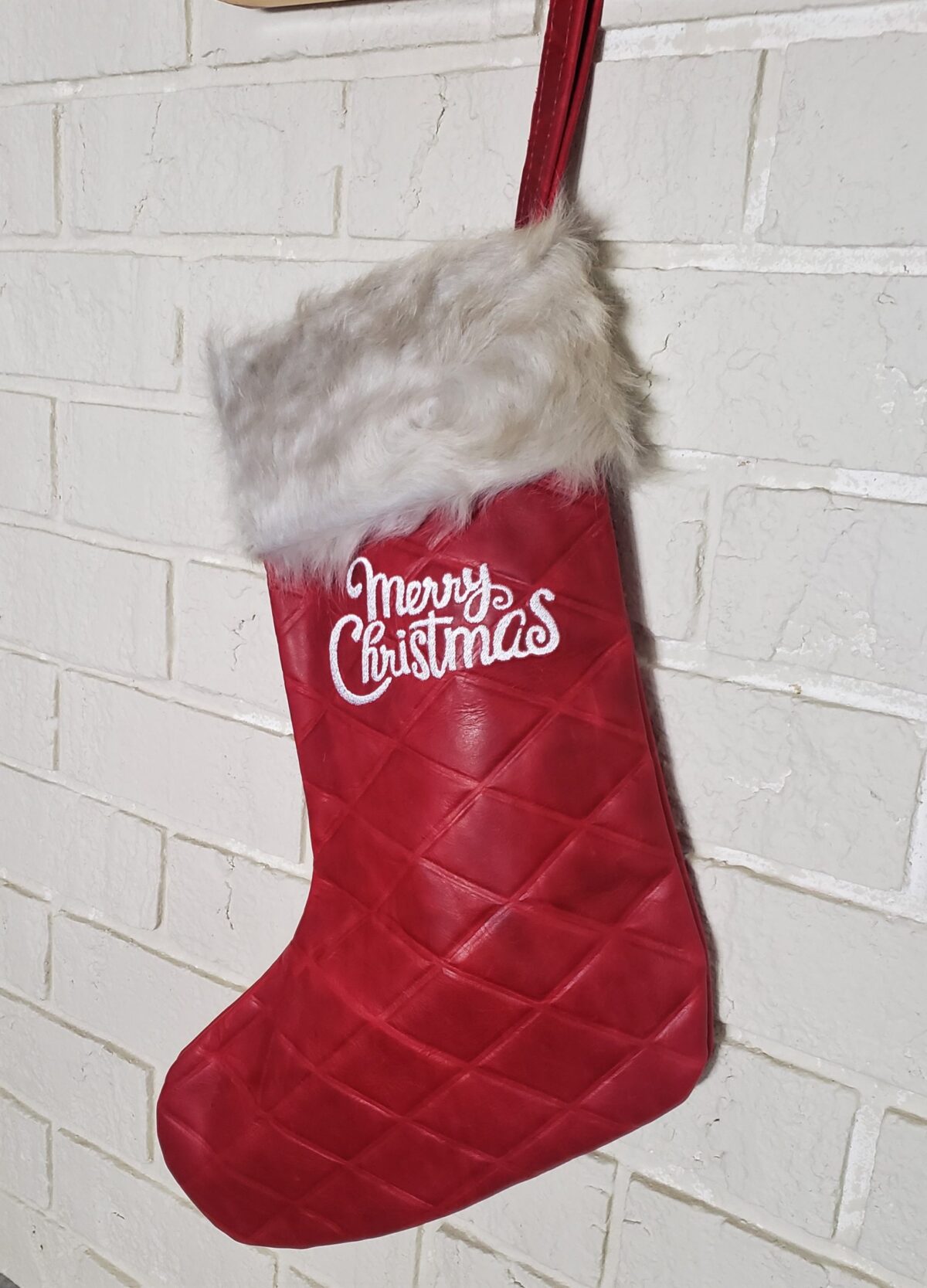 Leather Christmas Stocking CS-Merry - Image 2
