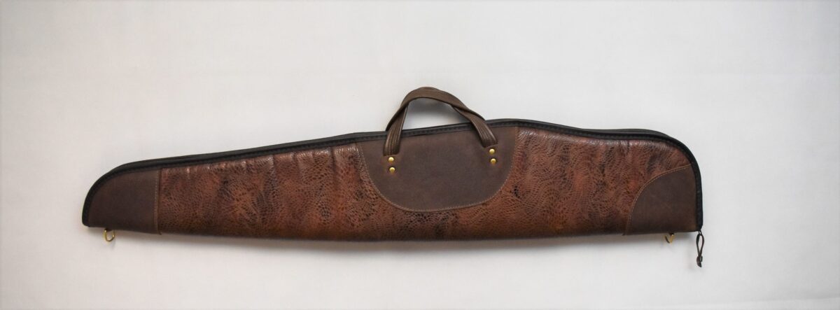 Low Scoped Leather Rifle Case Embossed ESR-149 - Image 4