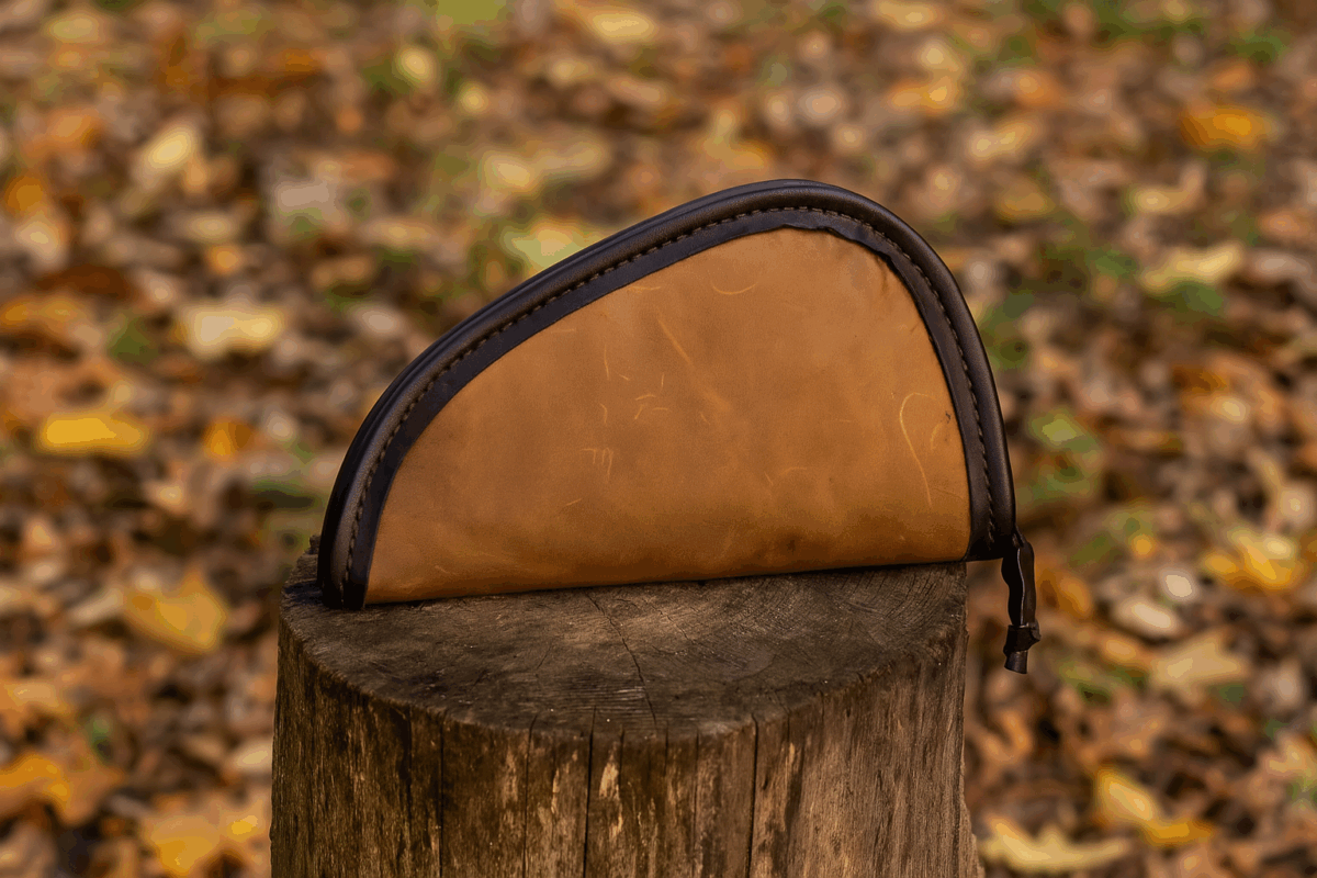 Medium Pistol Case Solid Leather MP-550