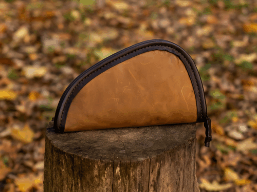 Medium Pistol Case Solid Leather MP-550