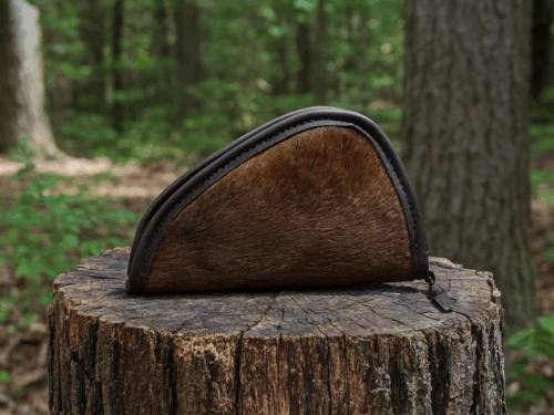 Medium Pistol Case Hair On Hide Genuine Leather MP-2205