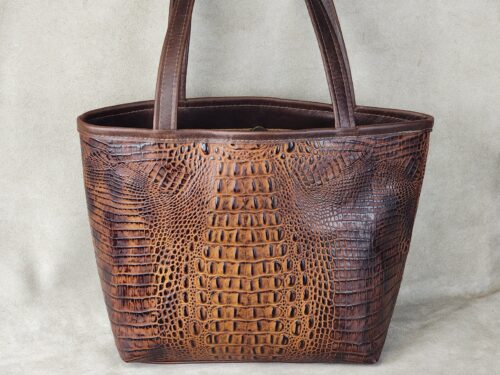 Embossed Leather Tote Bag EL-122
