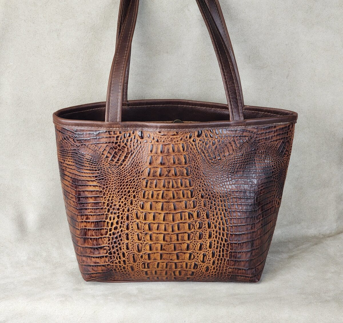Embossed Leather Tote Bag EL-122 - Image 3