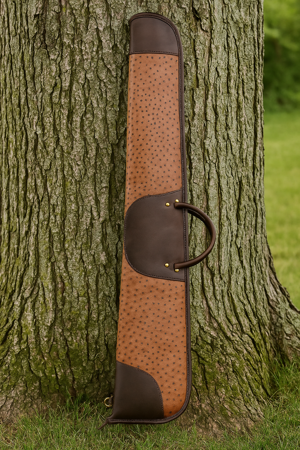 Shot Gun Case Embossed Ostrich ES-163 - 50 "