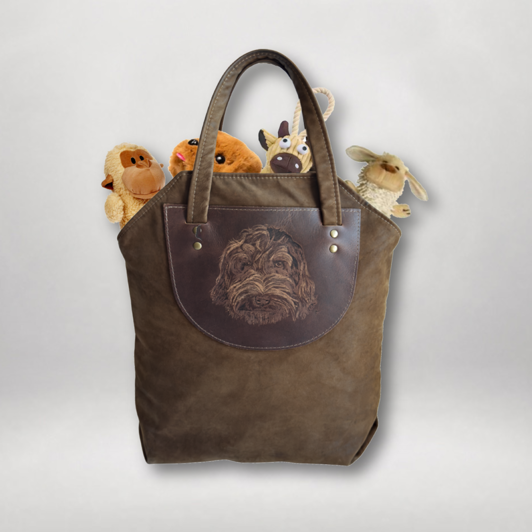 Pet Lover's Custom Leather Tote Bag SB-Custom Leather