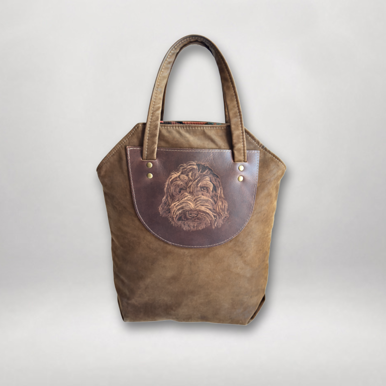 Pet Lover's Custom Leather Tote Bag SB-Custom Leather - Image 2
