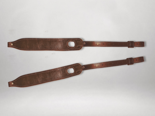 Premium Articulating Pebble Grain Leather Gun Sling  CS-102