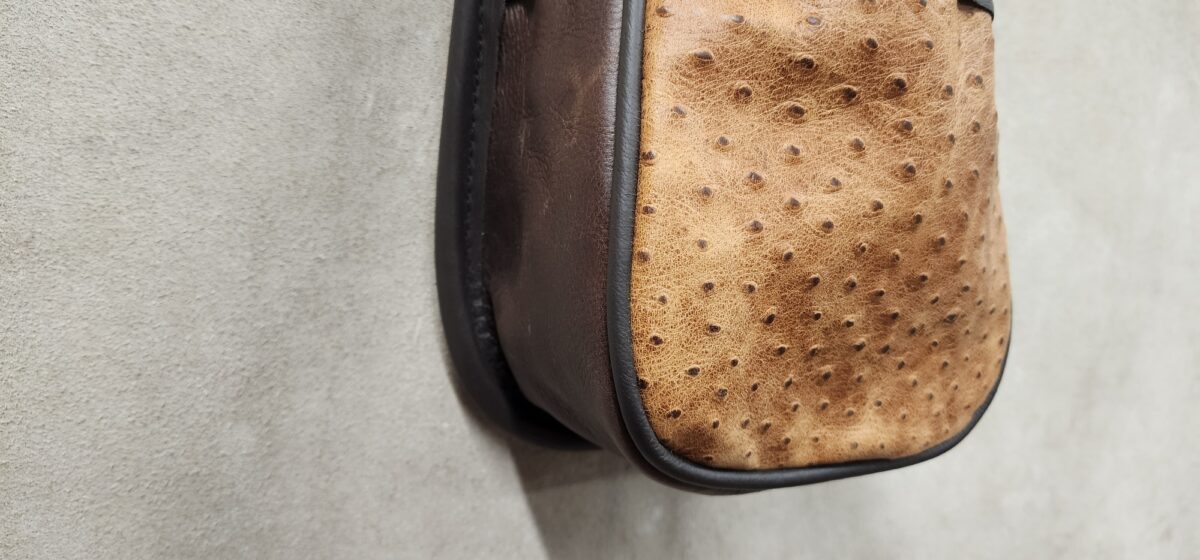 Handmade Leather Double Shell Pouch DSB-2041 - Image 4