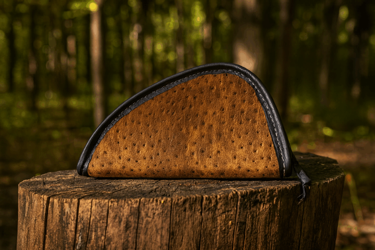 Medium Leather Pistol Case MP Ostrich
