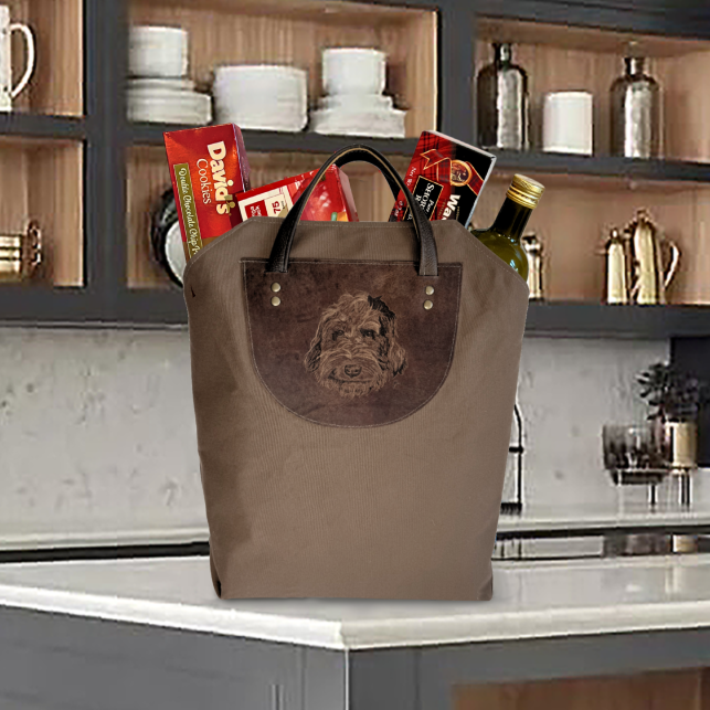 Pet Lover's Custom Art Canvas Tote Bag SB- Custom Canvas - Image 6