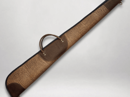 Elephant Print Cowhide Leather Shotgun Case  ES-932-52"