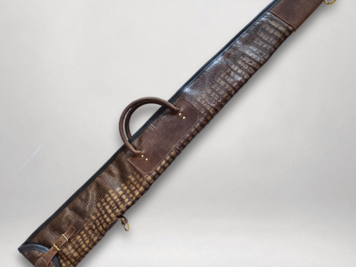 Alligator Embossed Cowhide Leather Gun Slip 49”. GS-190-49