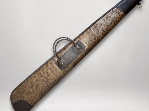 Elephant Embossed Cowhide Leather Shotgun Case LS-934