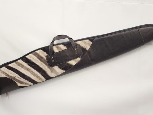 Burchell's Zebra Hide Safari Rifle Case – Low Scoped Model