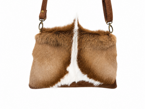 Genuine Springbok Crossbody Clutch Purse – Genuine Springbok Hide & Premium Leather