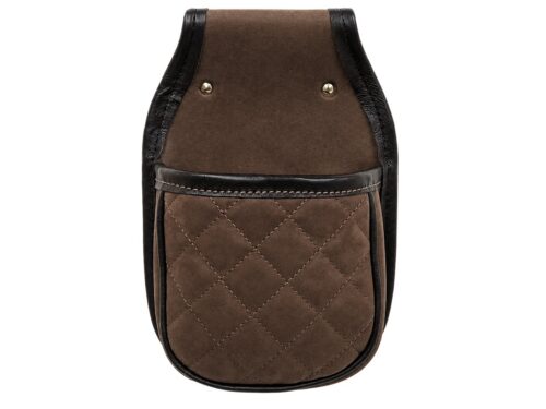 Handcrafted Single Shotgun Shell Pouch – Quilted Leather Front – Skeet, Trap & Sporting Clays