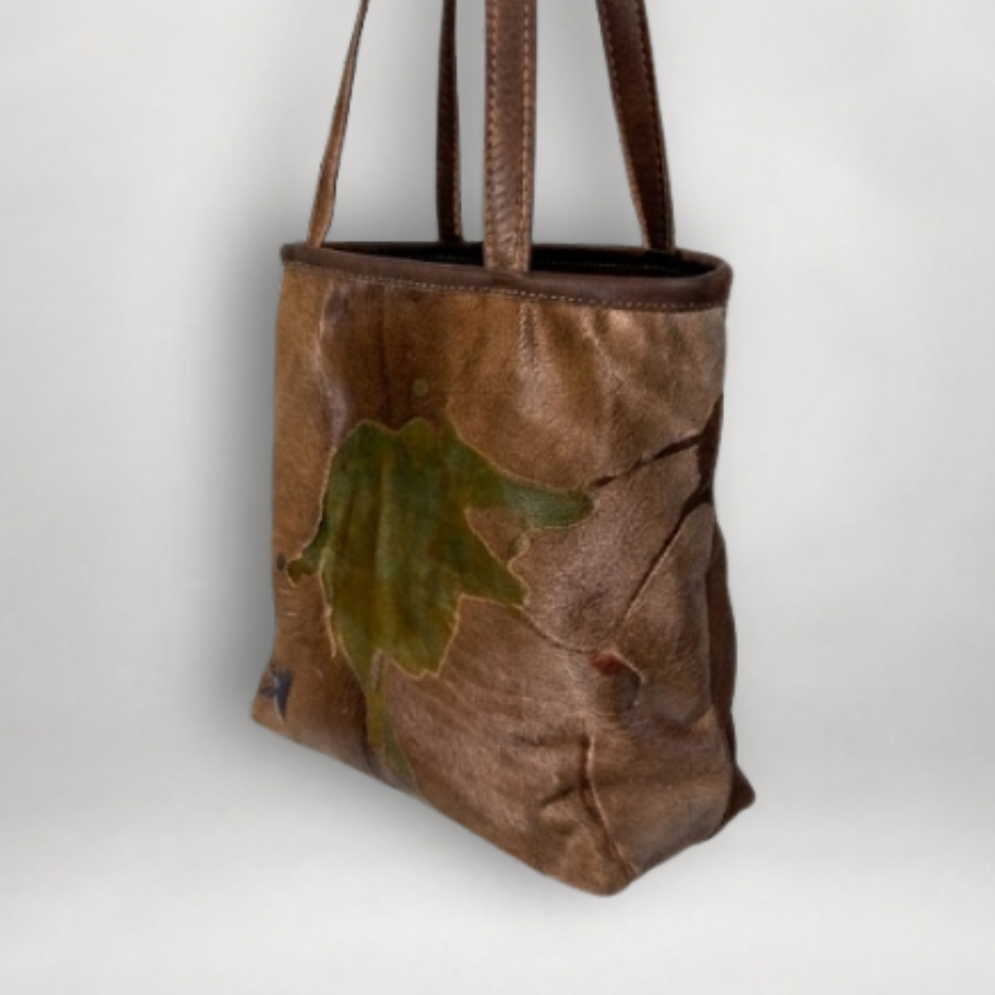 Acid Etched Hair-on-Hide Leather Tote | Genuine Cowhide | Handmade in USA | ST-AE-237 - Image 5
