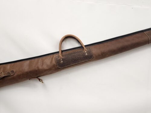 Leather Shotgun Slip with Water Buffalo Trim | 51–52" | Handmade in the USA