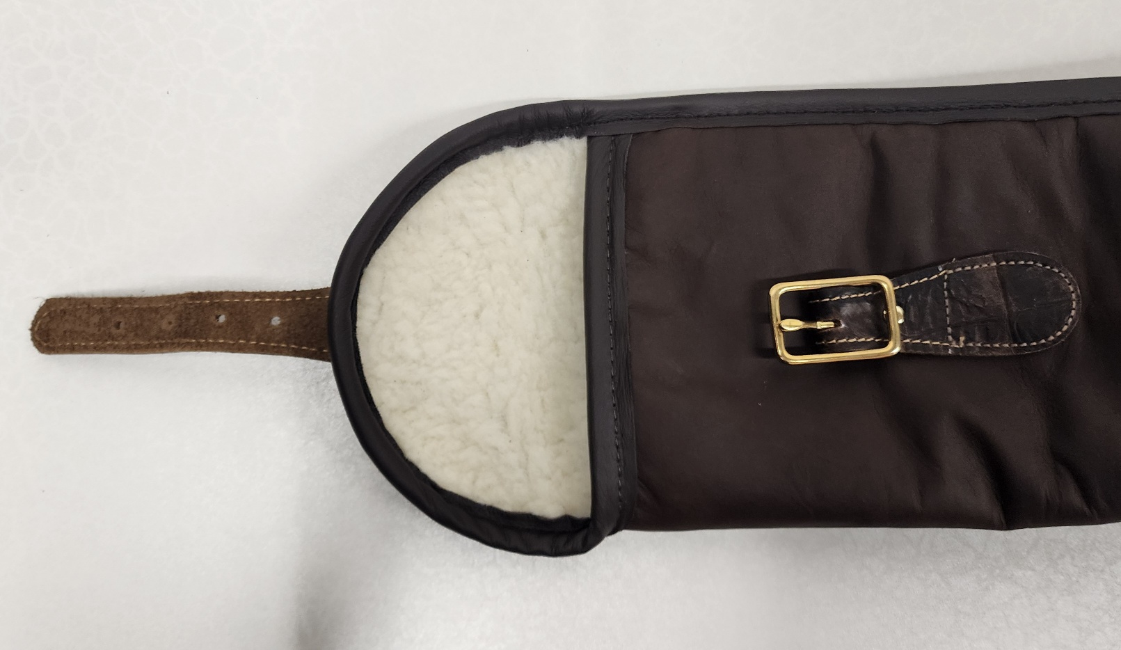 Leather Shotgun Slip with Crocodile-Embossed Leather Trim | 50–51" | Handmade in the USA - Image 3