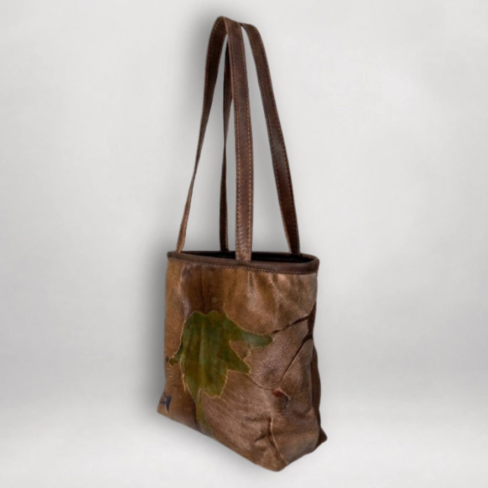 Acid Etched Hair-on-Hide Leather Tote | Genuine Cowhide | Handmade in USA | ST-AE-237 - Image 6