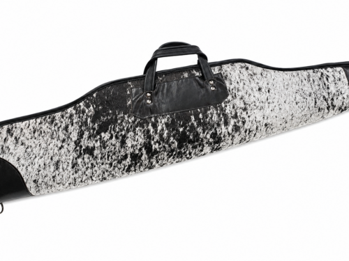 Hair-on-Hide High Scoped Rifle Case – Black & White