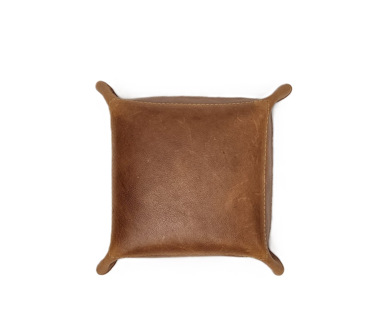 Floral Embossed Leather Valet Tray - Image 3